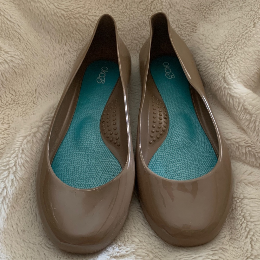 Sleek Brown Flats by OXO